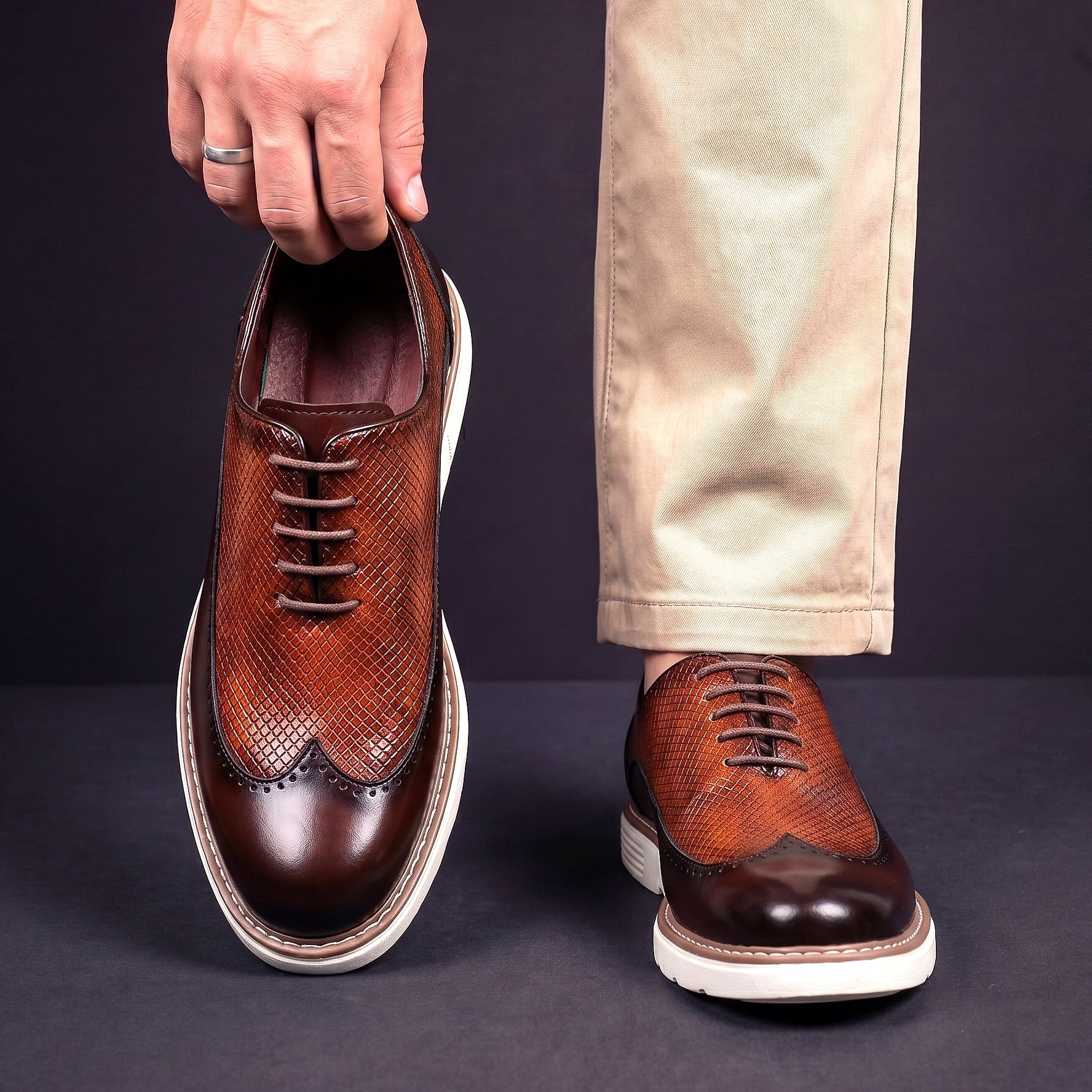 Elton Wingtip Brogue Oxford Shoes_4