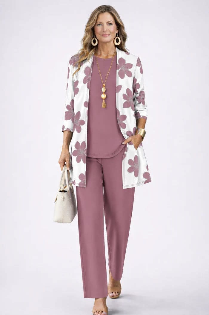 Emilia Printed Three Piece Pant Suit_12