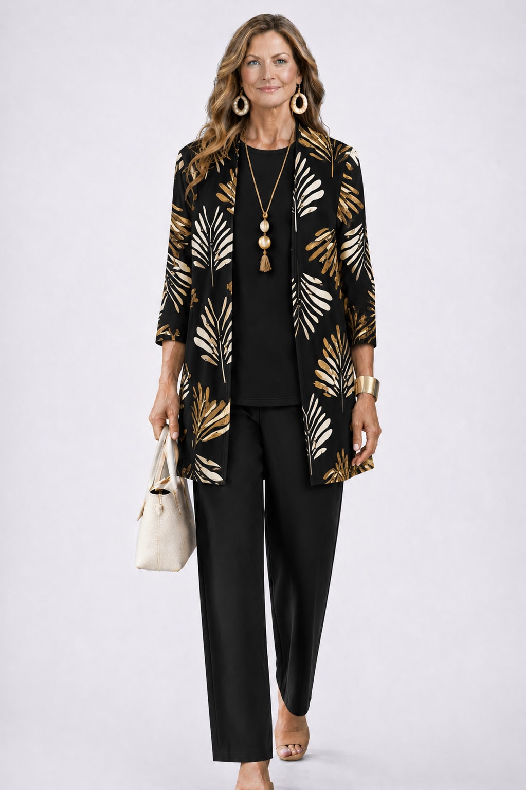 Emilia Printed Three Piece Pant Suit_15