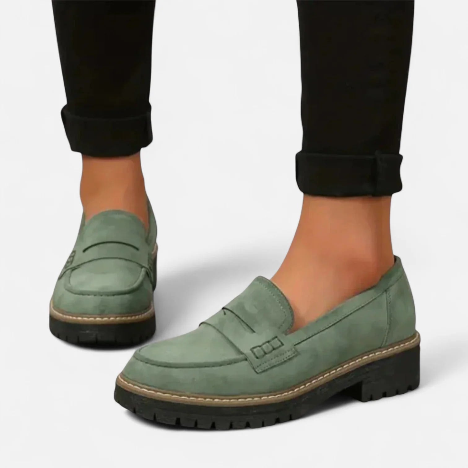 Jutta Chunky Sole Penny Loafers_6