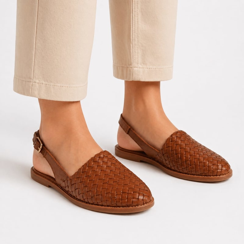Helle Woven Slingback Flats_1