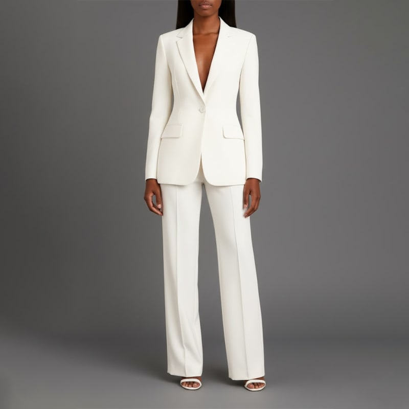 Lillian Tailored Wide Leg Two Piece Pant Suit_1