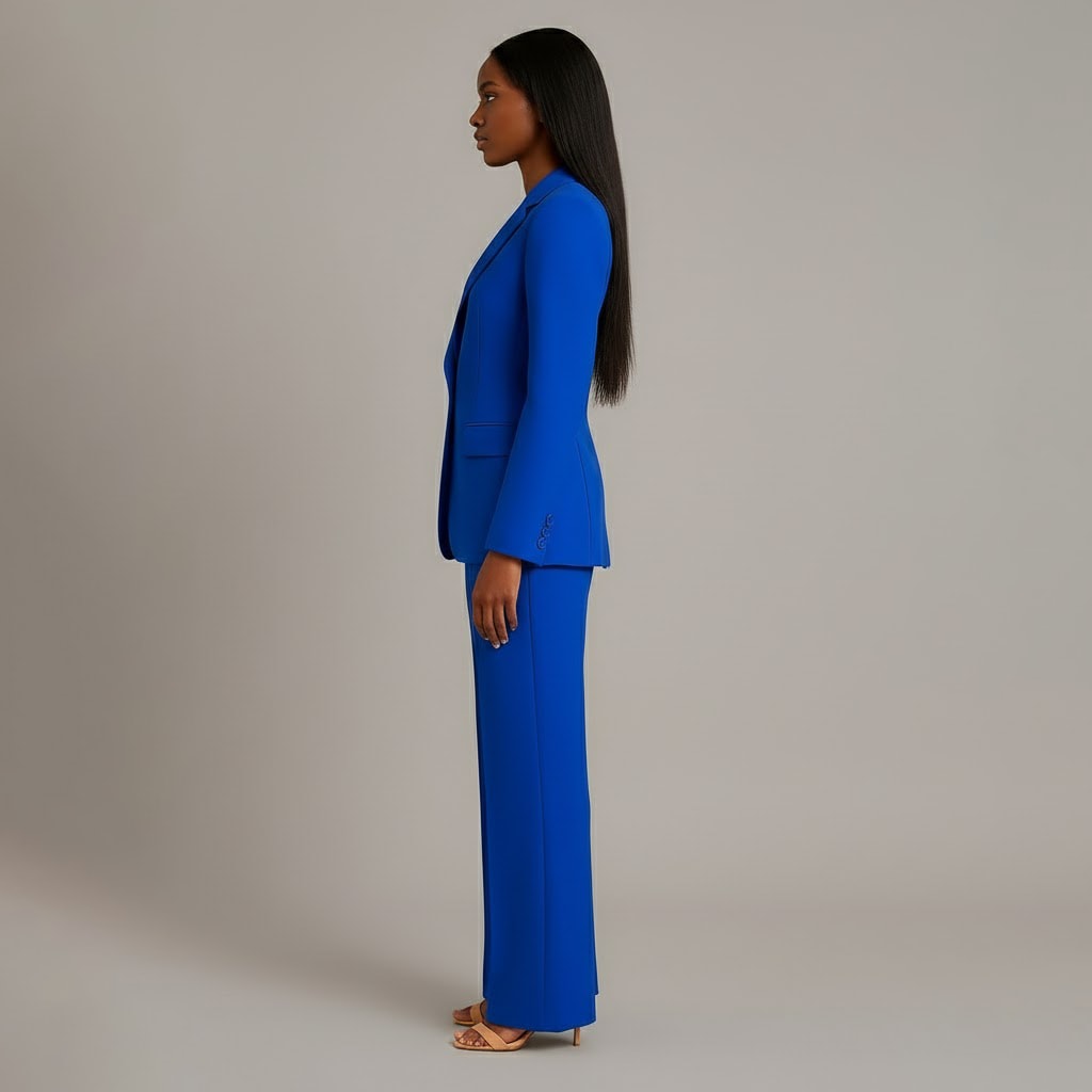 Lillian Tailored Wide Leg Two Piece Pant Suit_11