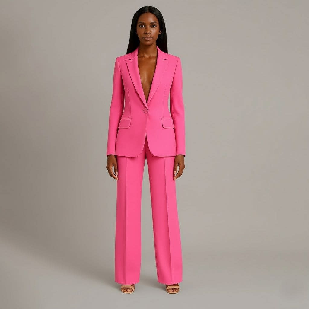 Lillian Tailored Wide Leg Two Piece Pant Suit_7