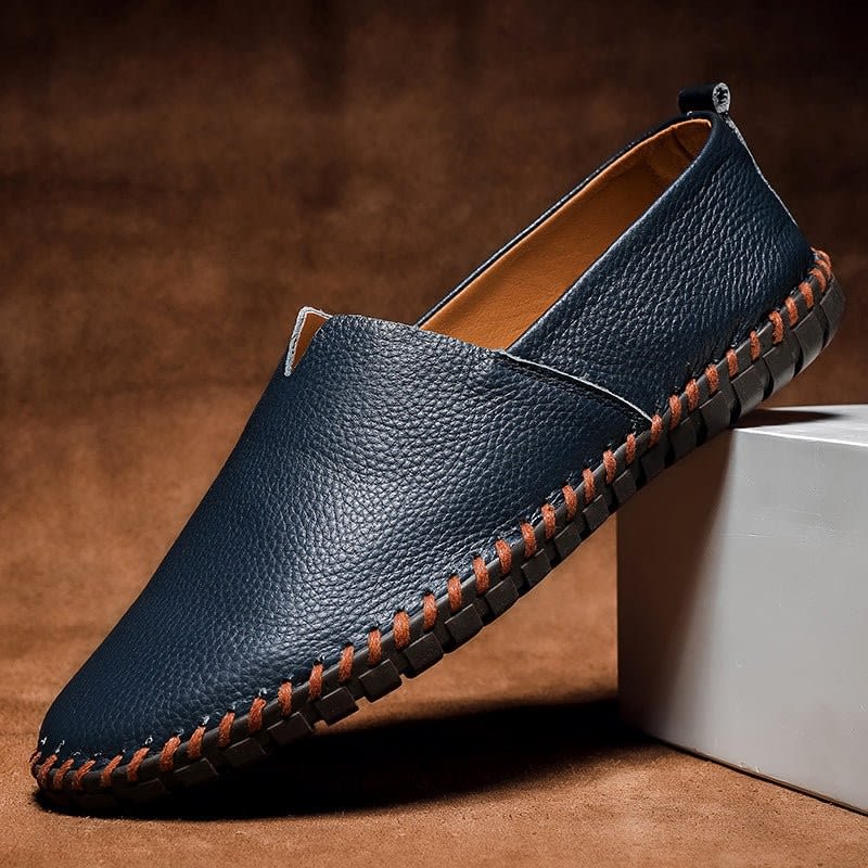 Abraham Genuine Leather Slip On Loafers_2