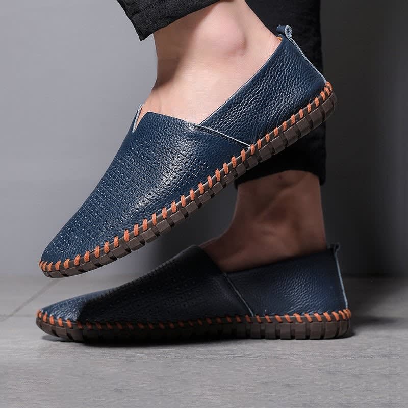 Abraham Genuine Leather Slip On Loafers_9