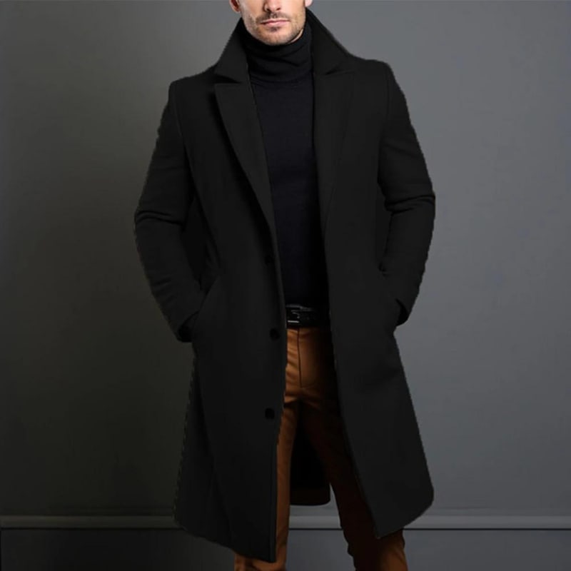 Noel Notch Lapel Longline Overcoat_3