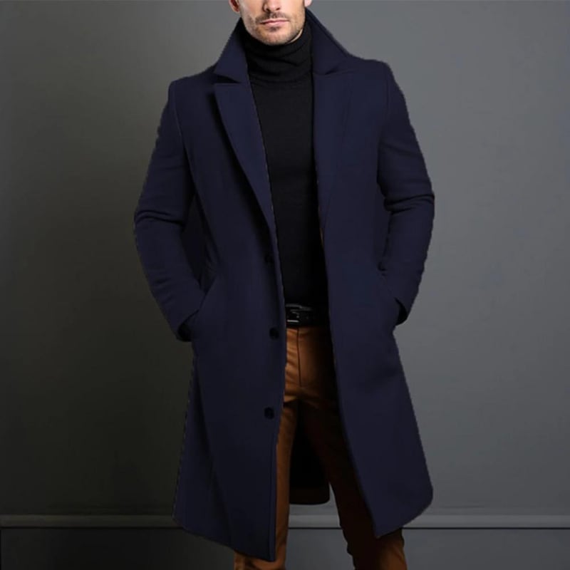 Noel Notch Lapel Longline Overcoat_4