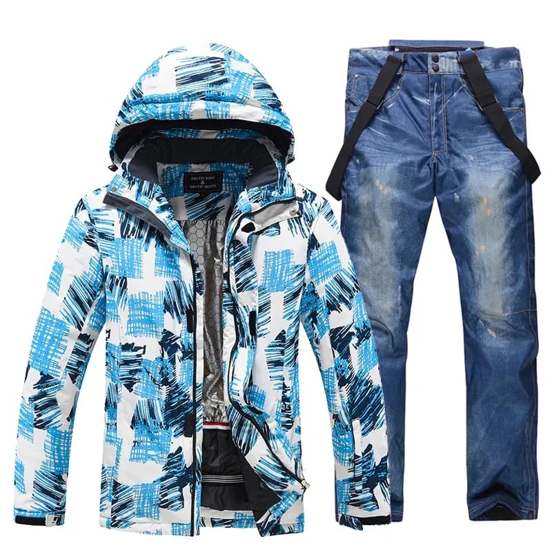 Jamie Printed Ski Jacket and Snow Pants Set_2