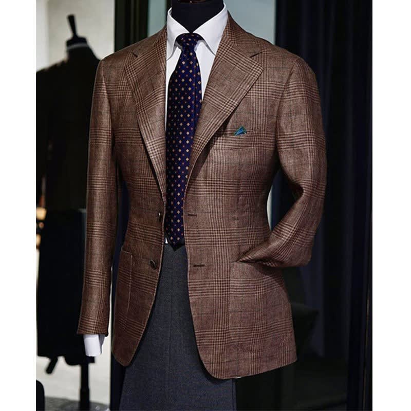 Nikolai Glen Check Tailored Blazer_1
