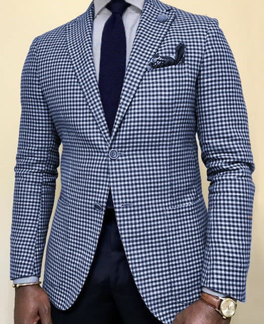 Nikolai Glen Check Tailored Blazer_2
