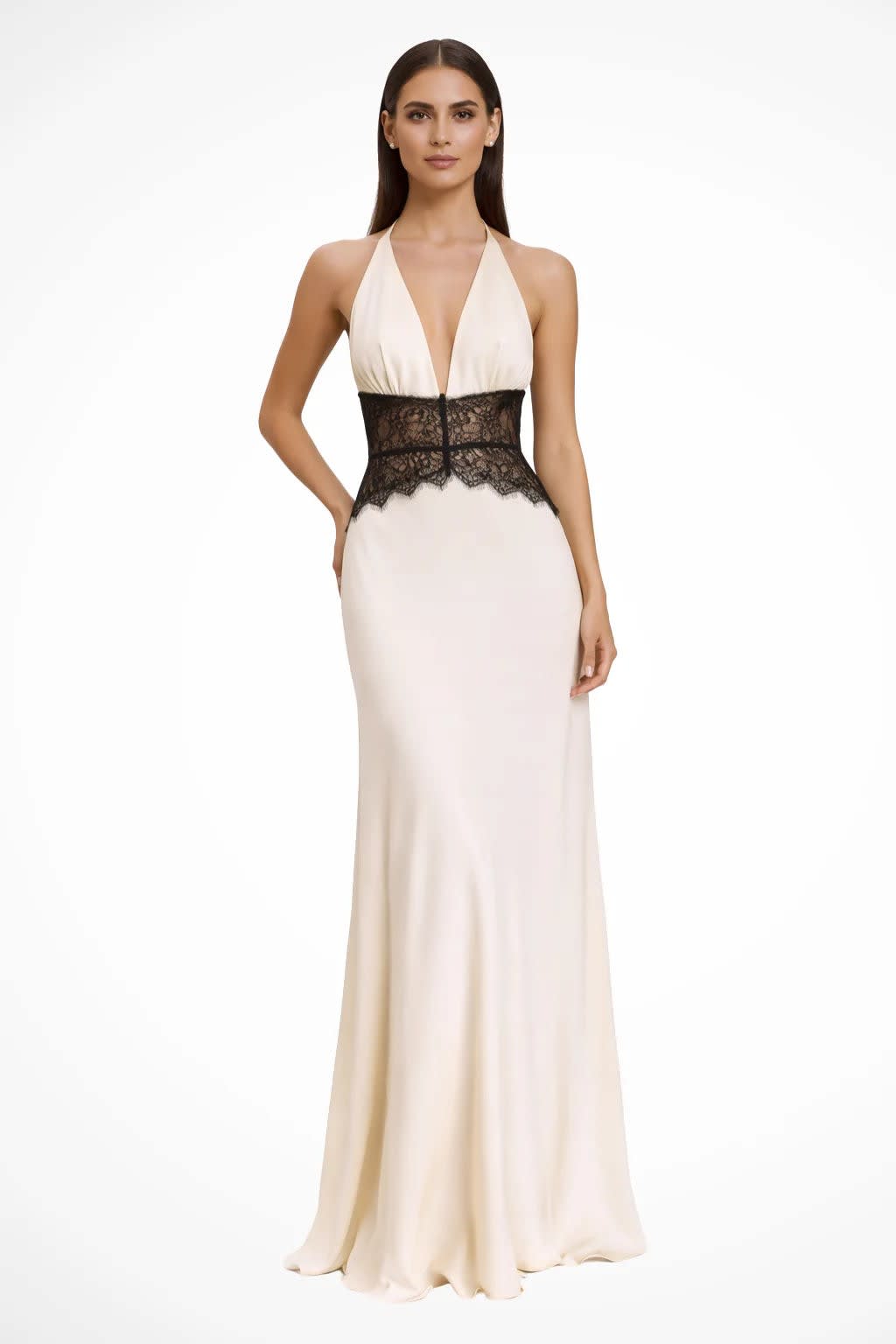 Yvette Plunge Halter Neck Wedding Guest Maxi Dress_7