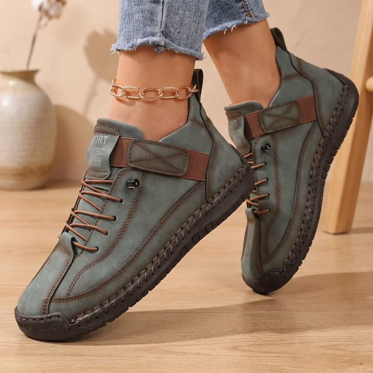 Kelly Wide Toe Box Lightweight Orthopedic Sneakers_8