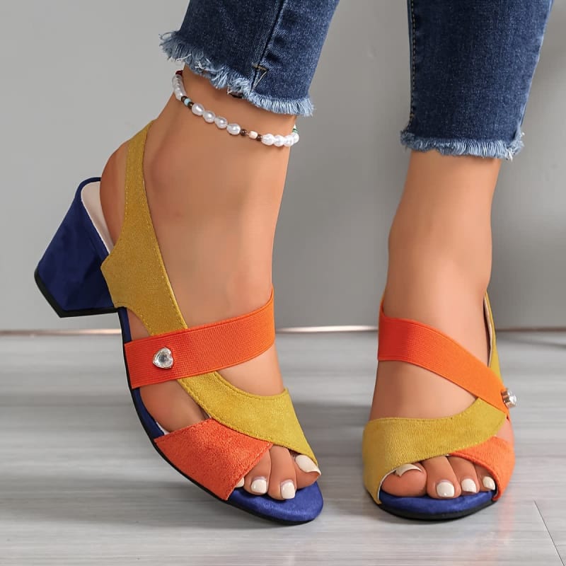Josie Block Heel Open Toe Sandals_1