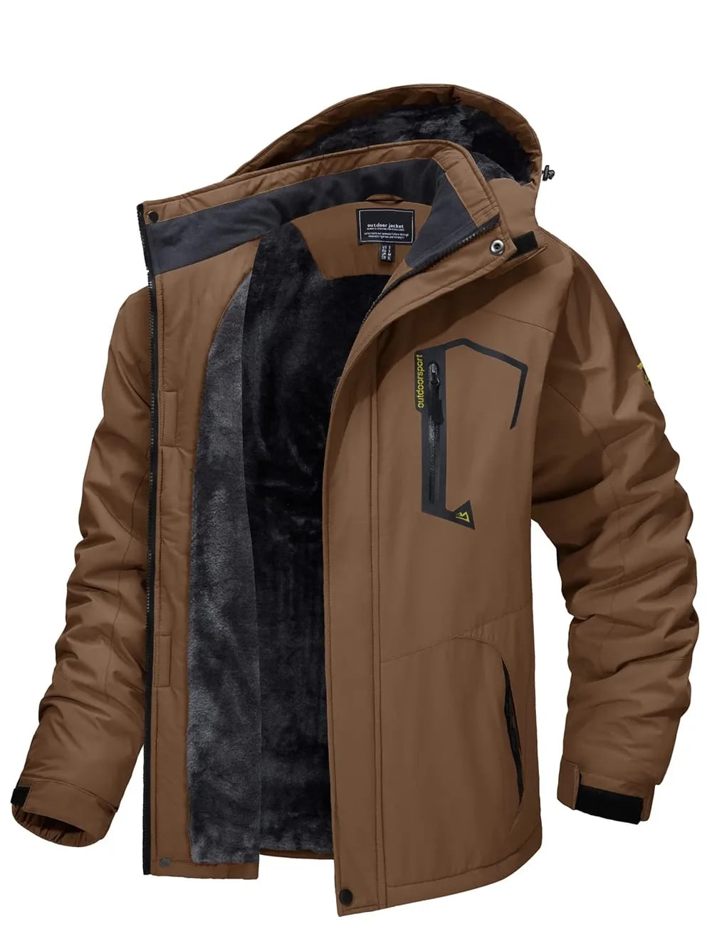 Kyle Fleece Lined Ski Jacket with Removable Hood_2