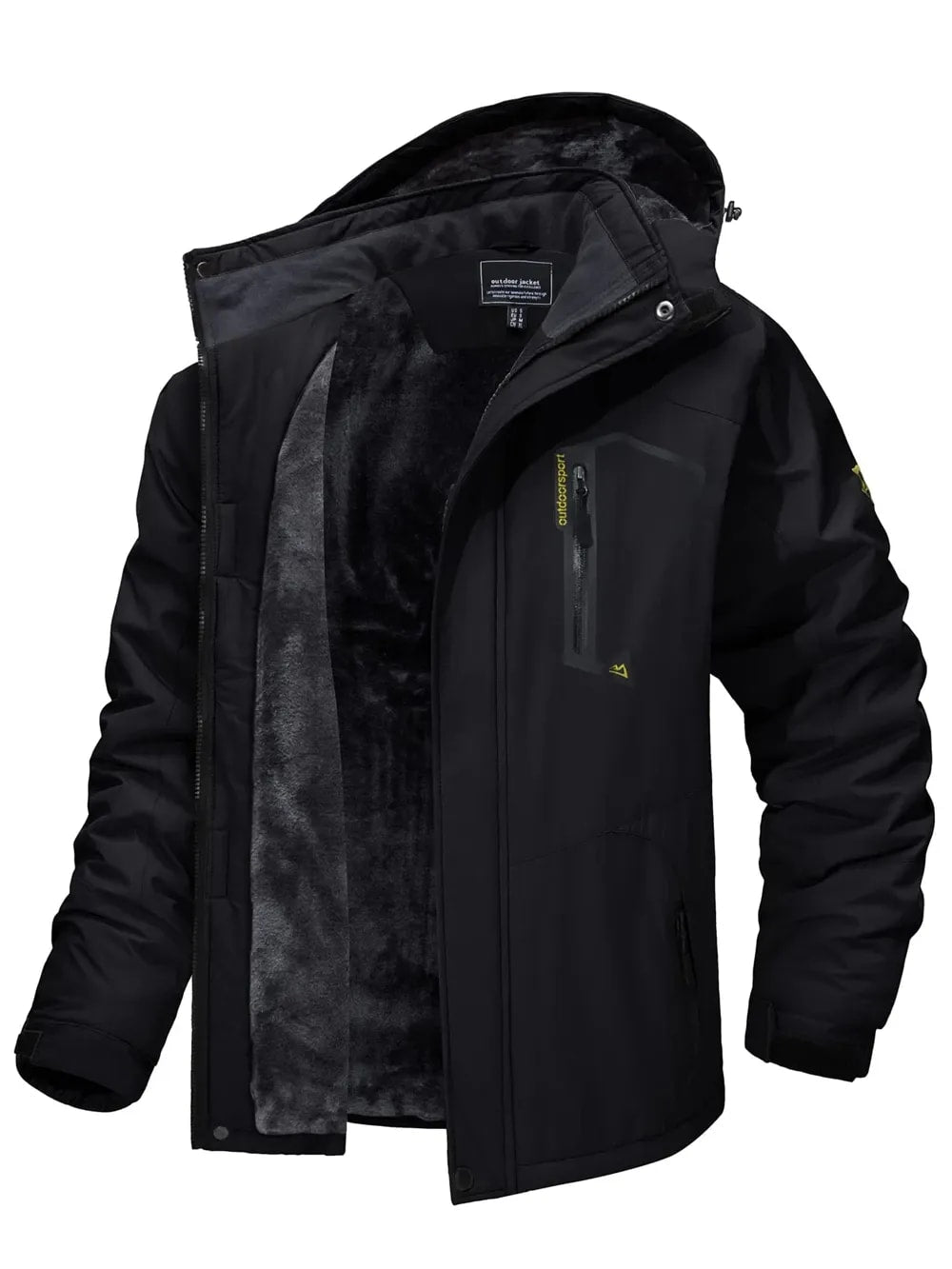 Kyle Fleece Lined Ski Jacket with Removable Hood_3