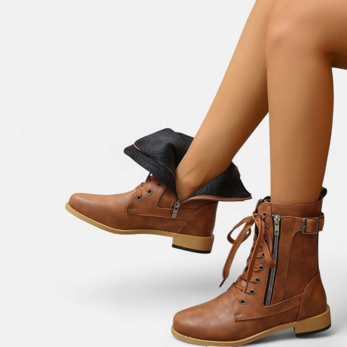 Nessa Lace Up Combat Boots_5