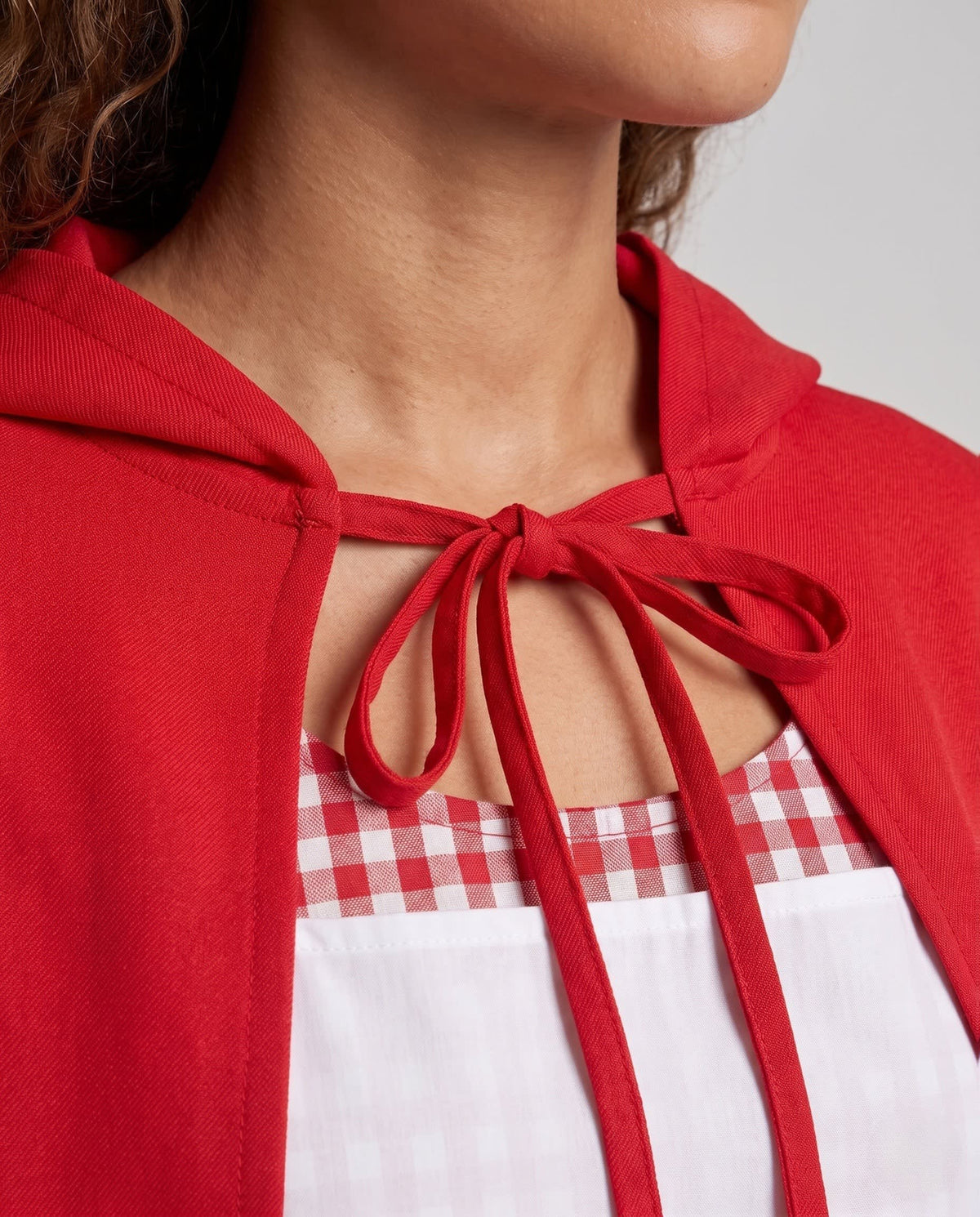 Noelle Gingham Red Riding Hood Costume Dress_2