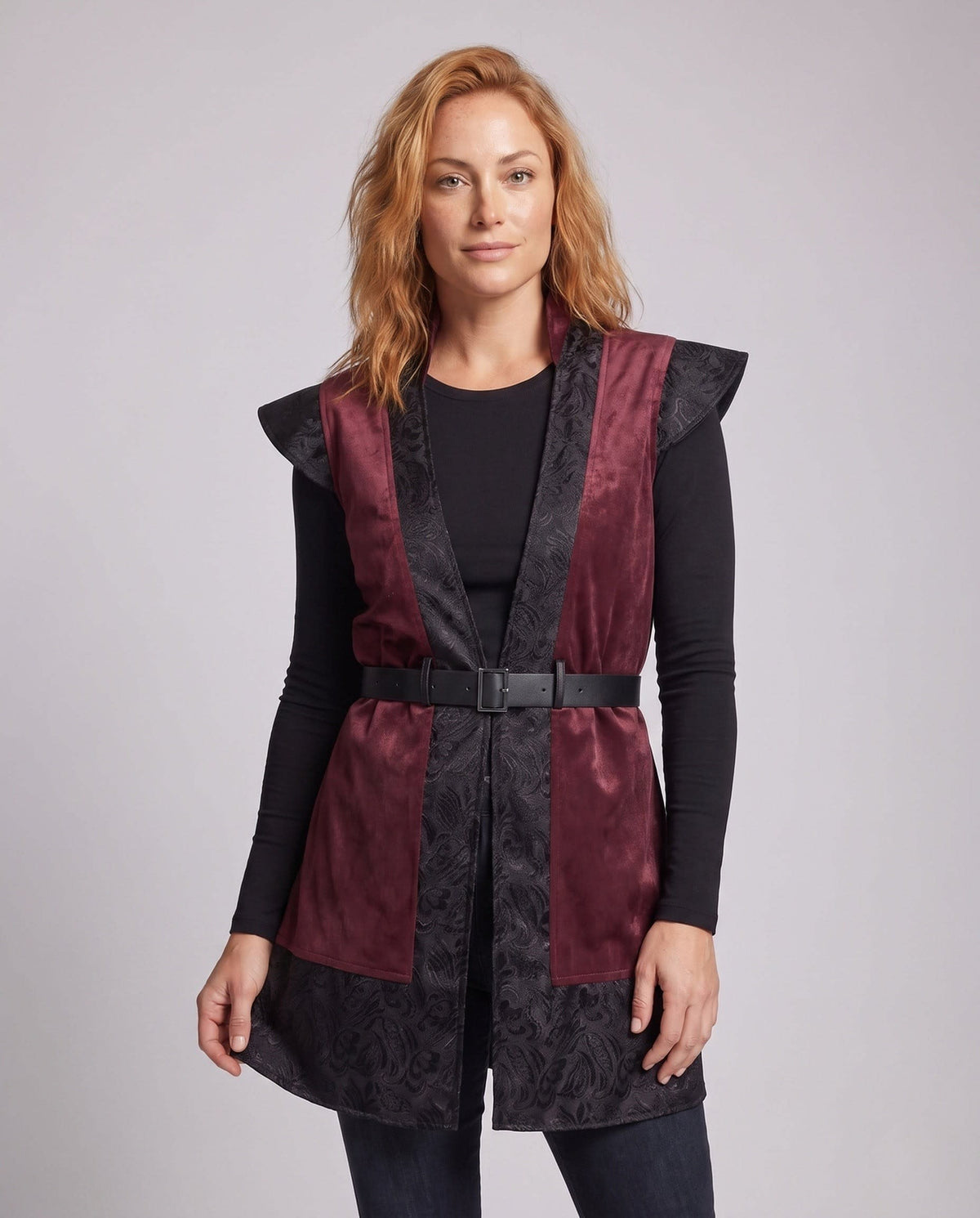 Alba Gothic Belted Costume Vest_2