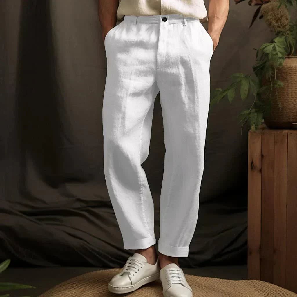 Raul Pleated Linen Trousers_2