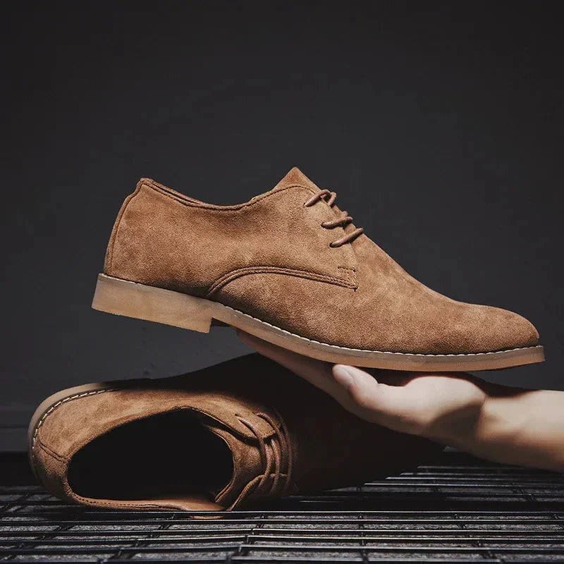 Edward Suede Lace-Up Derby Shoes_1