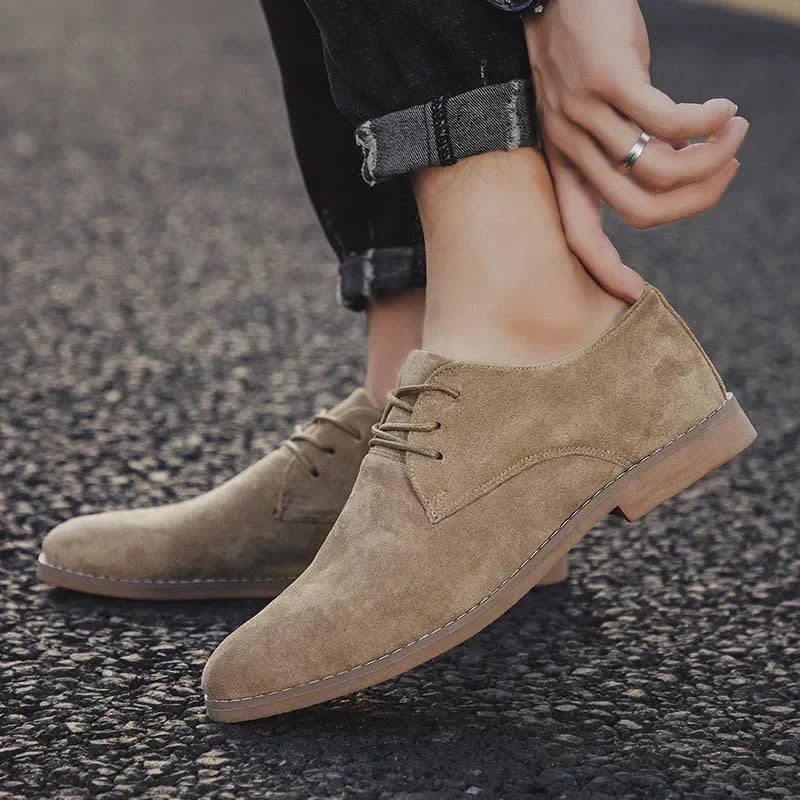 Edward Suede Lace-Up Derby Shoes_2