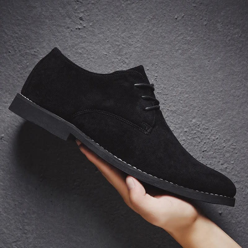 Edward Suede Lace-Up Derby Shoes_3