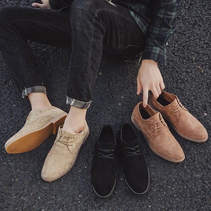 Edward Suede Lace-Up Derby Shoes_6