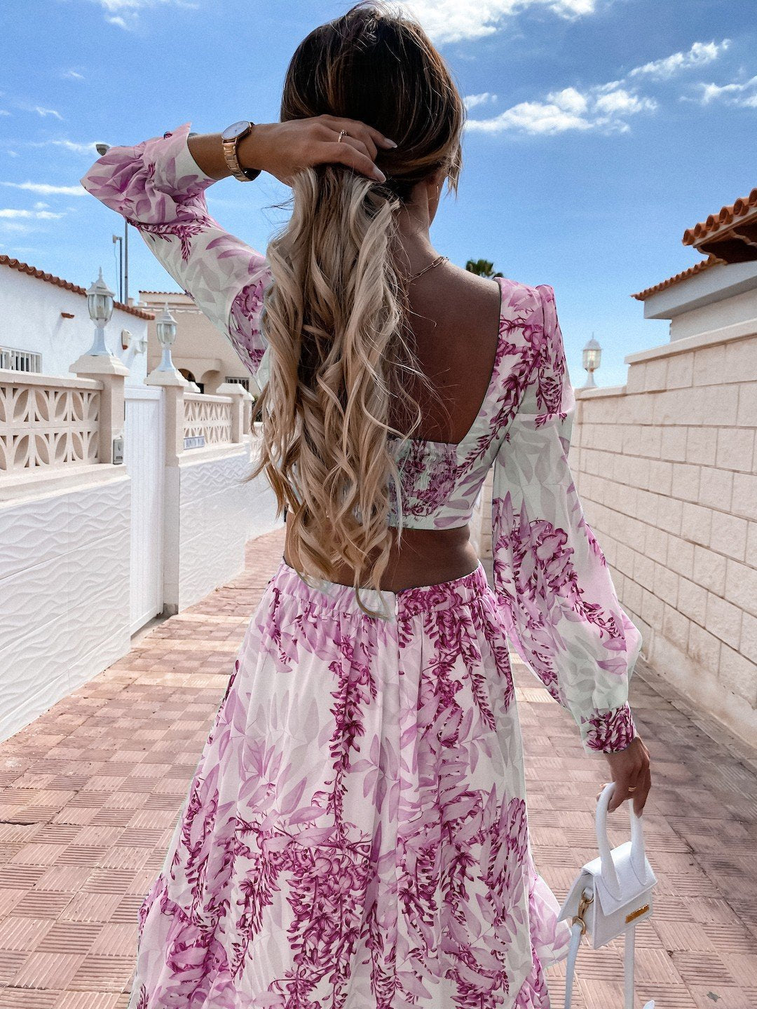 Amelia Rose V-Neck Maxi Dress