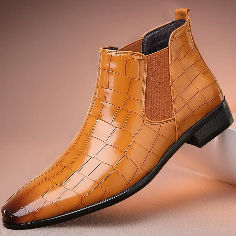 Elliott Croc Texture Chelsea Boots_1