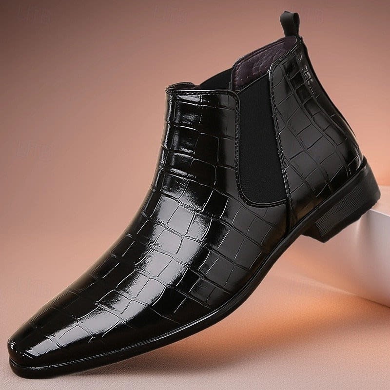 Elliott Croc Texture Chelsea Boots_13