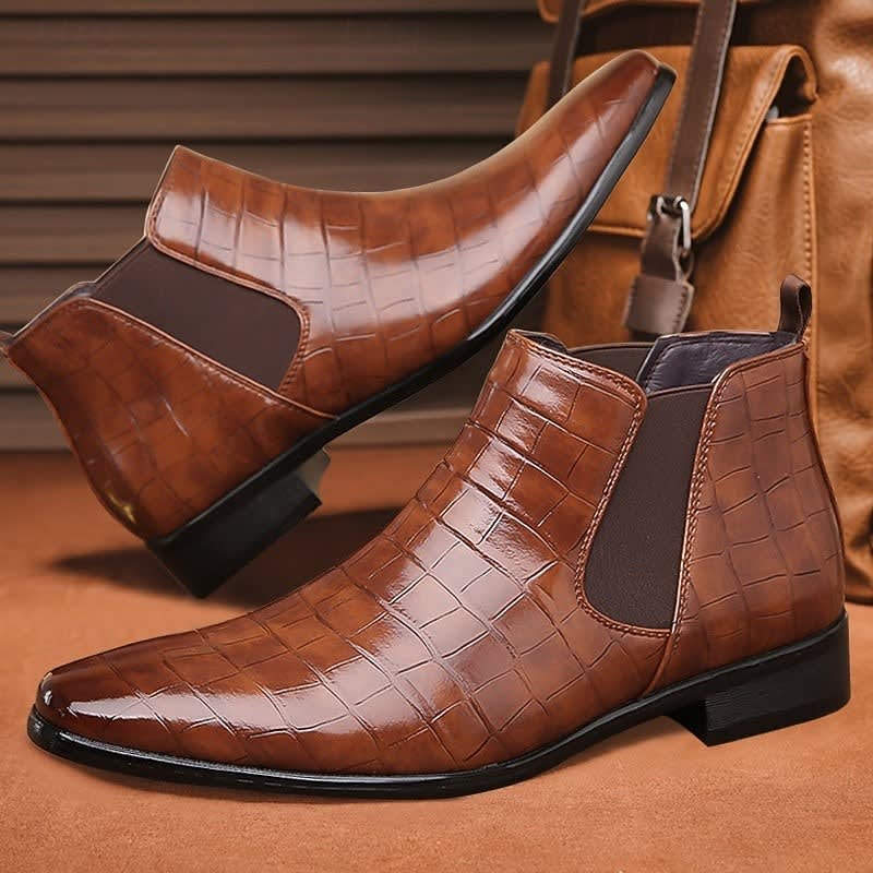 Elliott Croc Texture Chelsea Boots_6