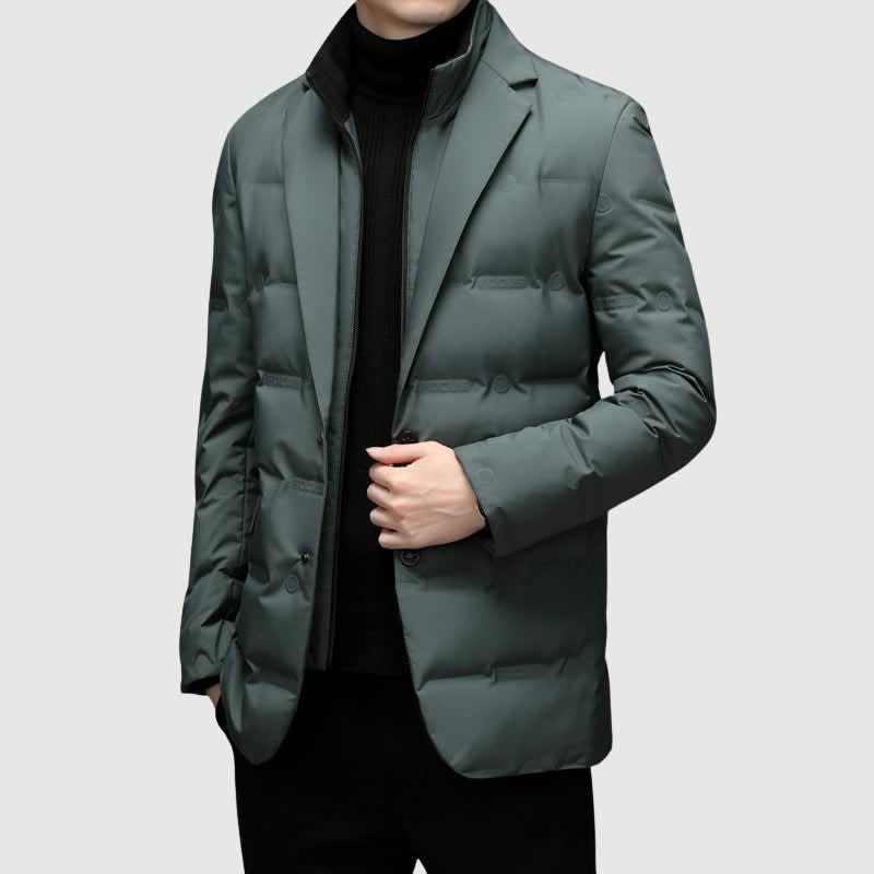 Hamilton Quilted Down Blazer Jacket_4