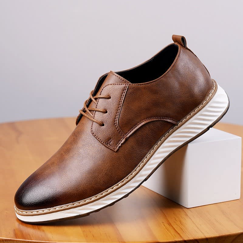 Gilbert Lightweight Leather Derby Shoes_1