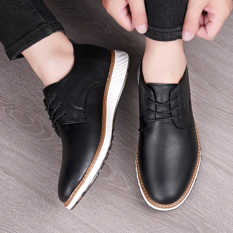 Gilbert Lightweight Leather Derby Shoes_5