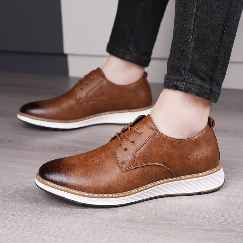 Gilbert Lightweight Leather Derby Shoes_6
