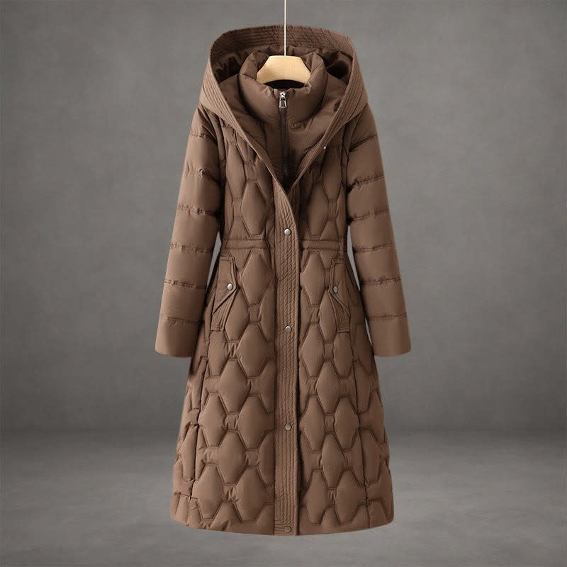 Gloria Hooded Longline Down Coat_3