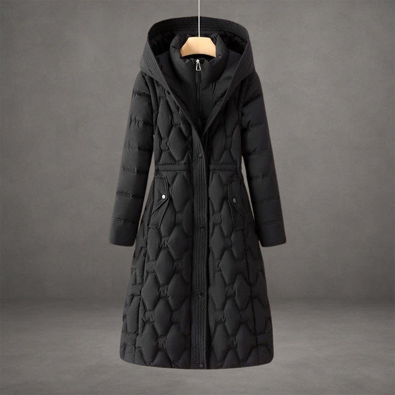 Gloria Hooded Longline Down Coat_4