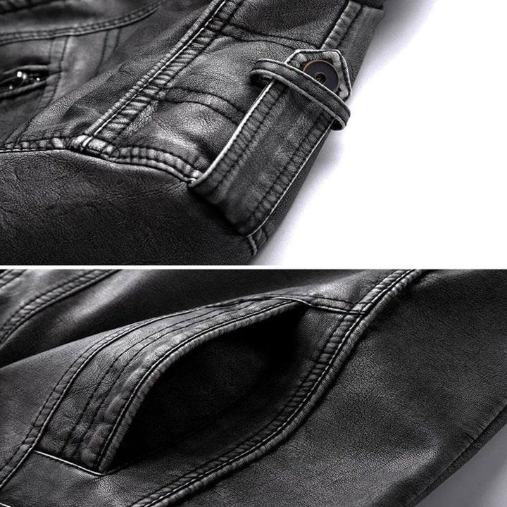 Men's Bonanza Hooded Leather Jacket
