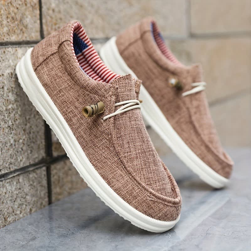 Alex Canvas Slip On Loafers_3