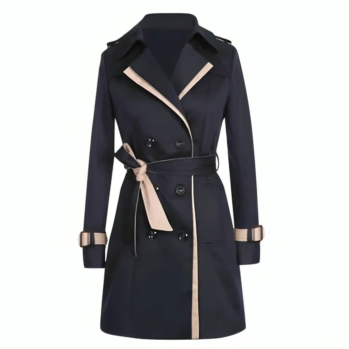 Bridget Double Breasted Belted Trench Coat_2