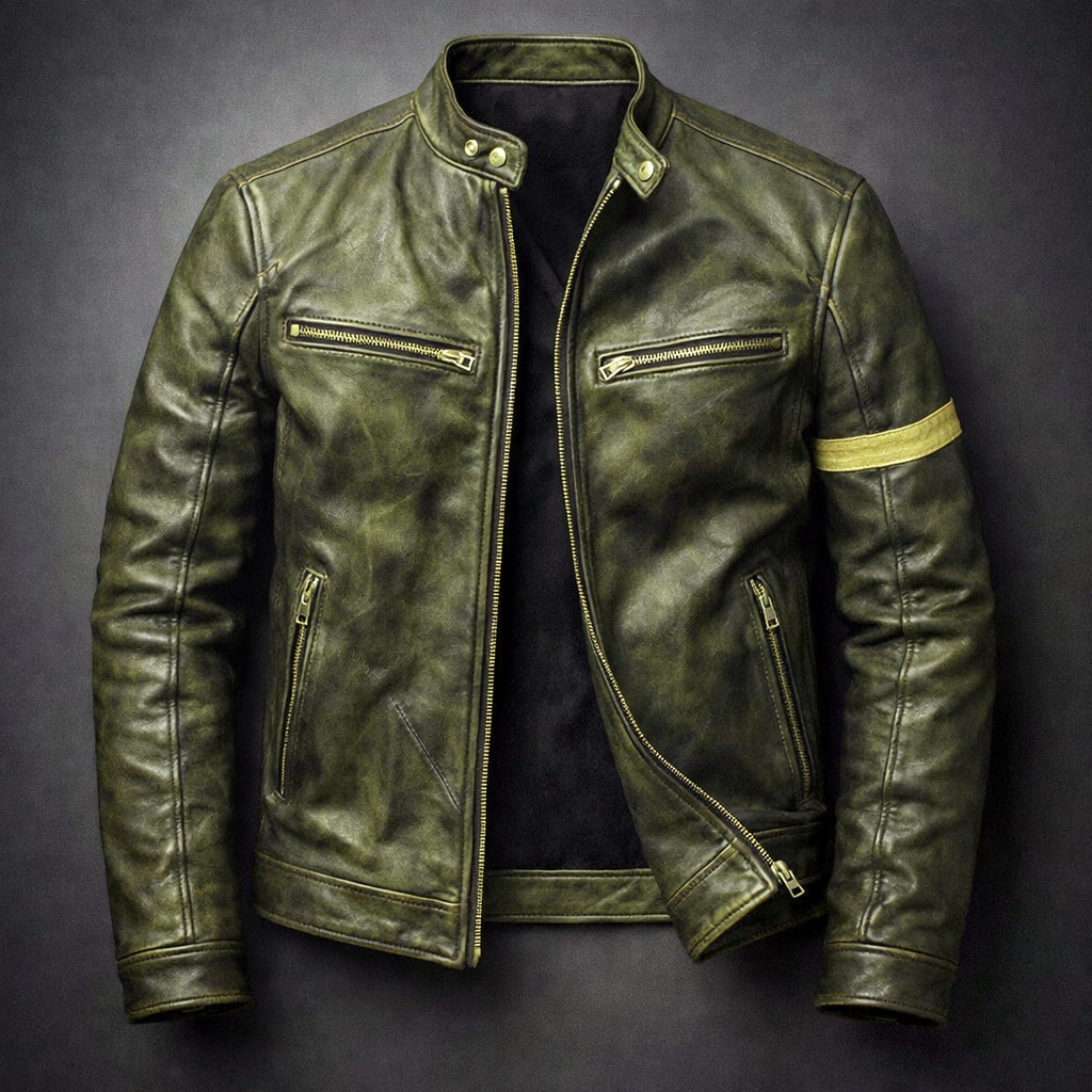 Damien Distressed Leather Moto Jacket_2