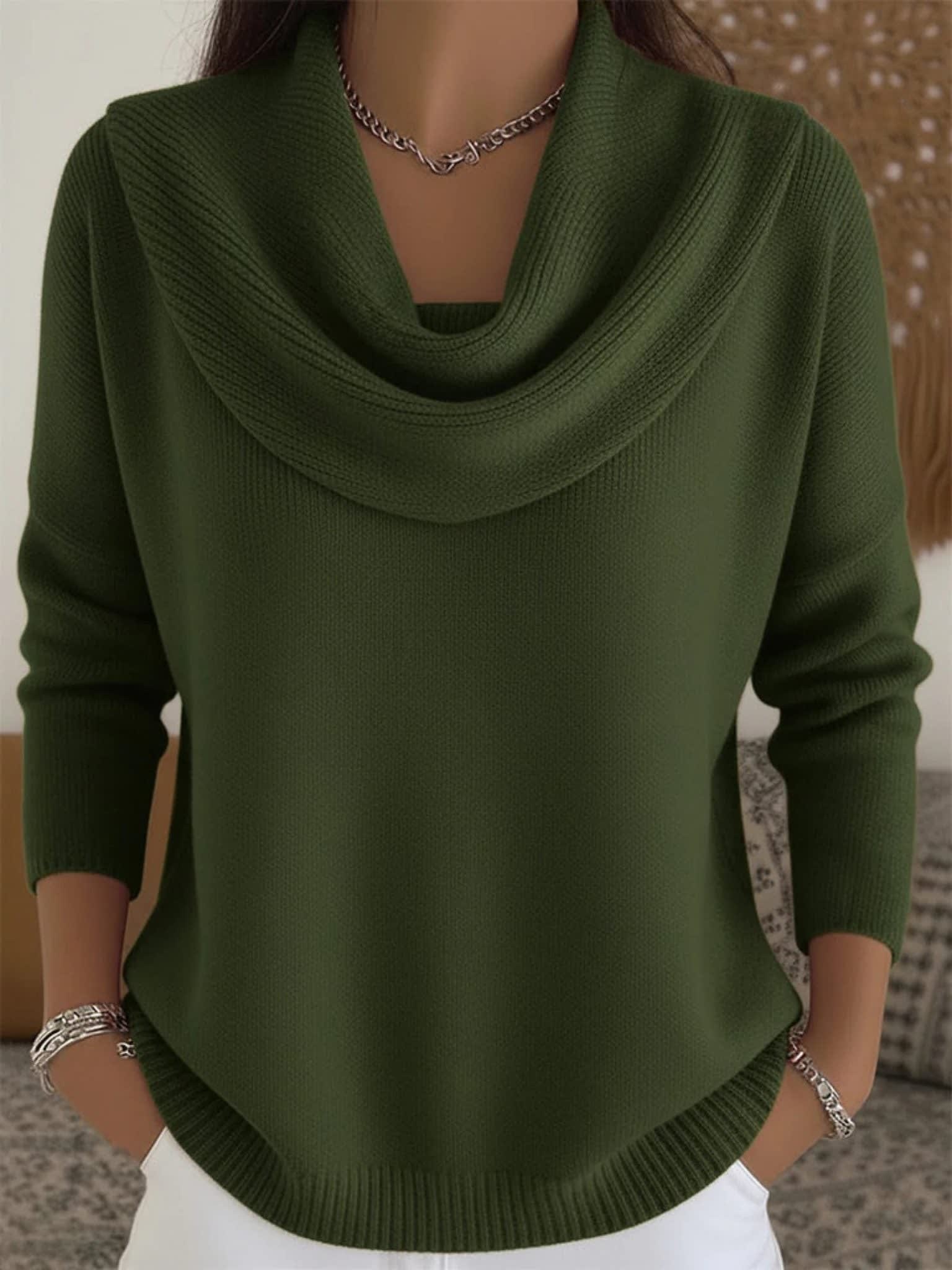 Phaedra Cowl Neck Knit Sweater_3