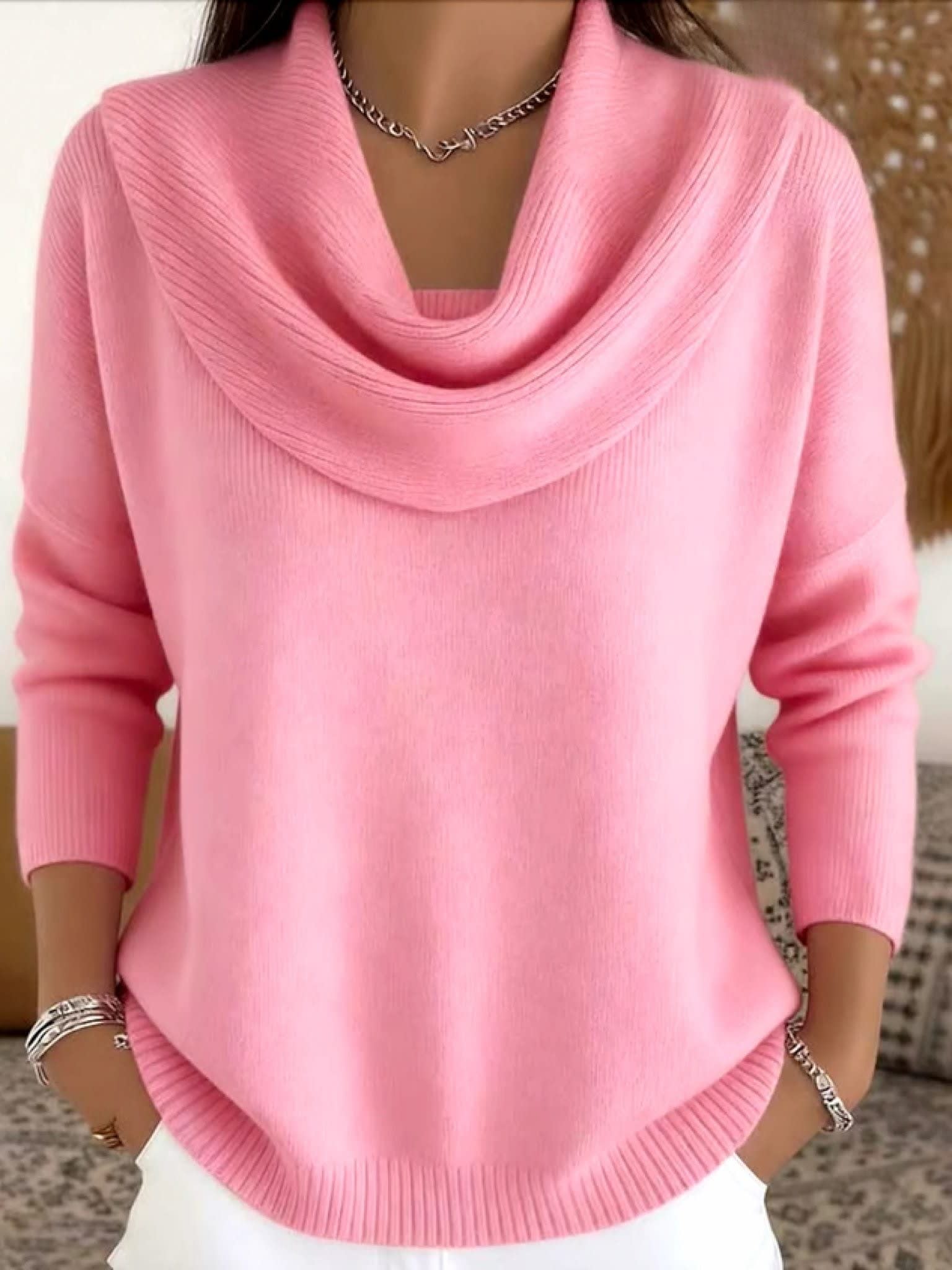 Phaedra Cowl Neck Knit Sweater_6