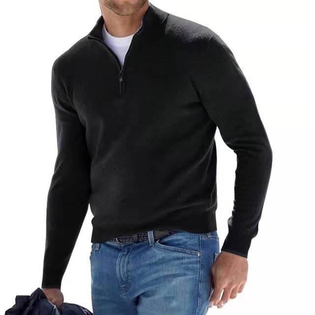 Yates Half Zip Knit Sweater_4
