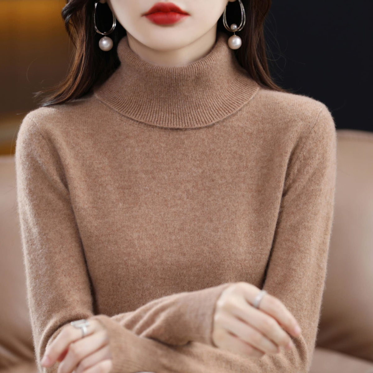Alessandra Cashmere Turtleneck Sweater_12
