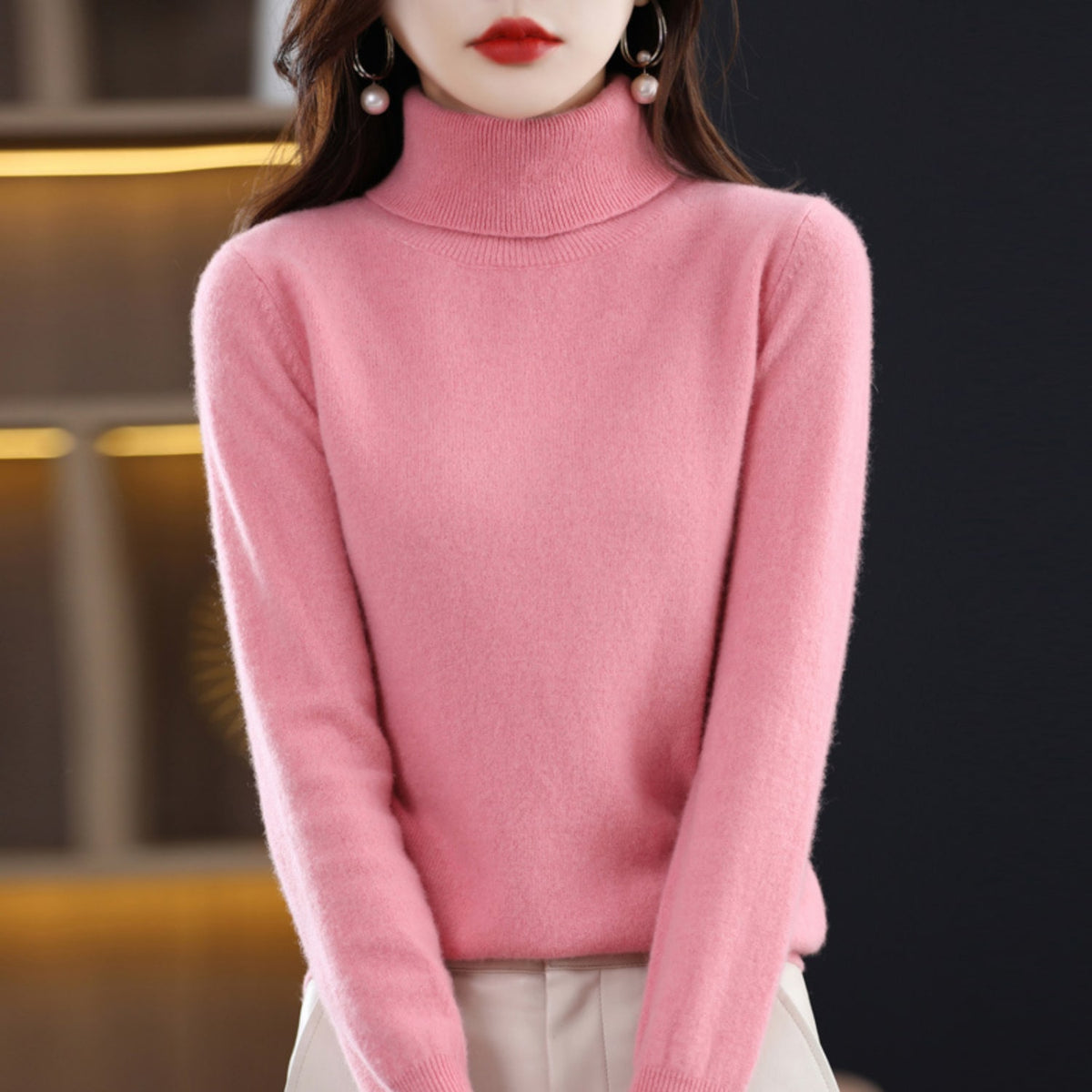Alessandra Cashmere Turtleneck Sweater_6