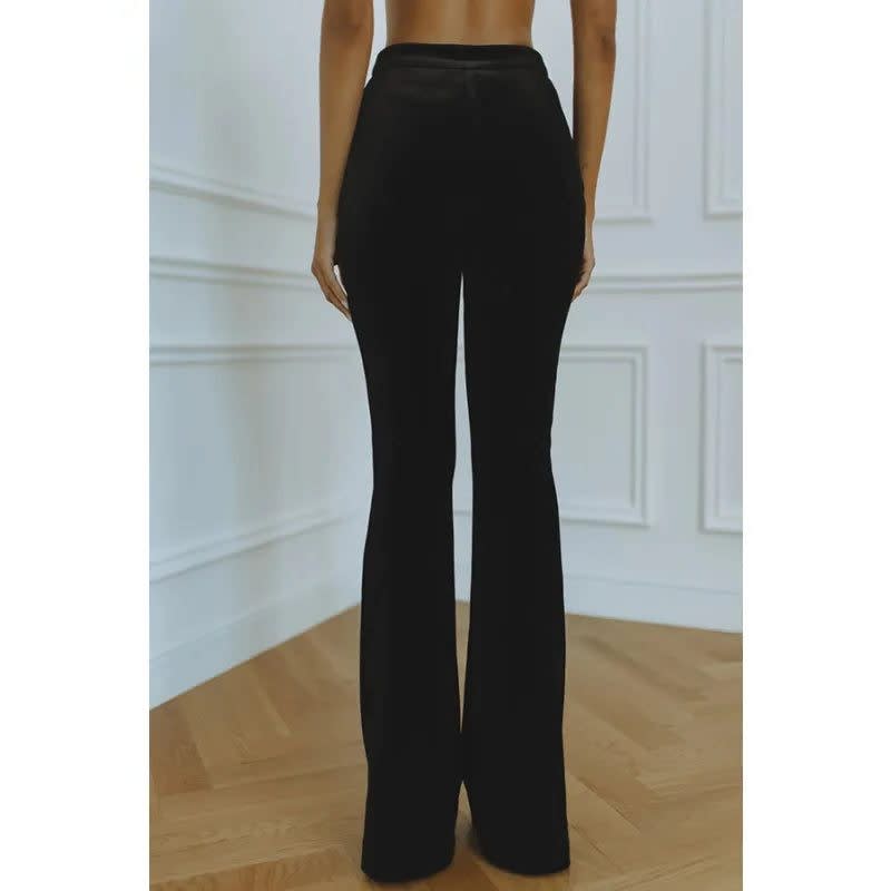 Zephyrine Velvet Flare Leg Pant Suit_10
