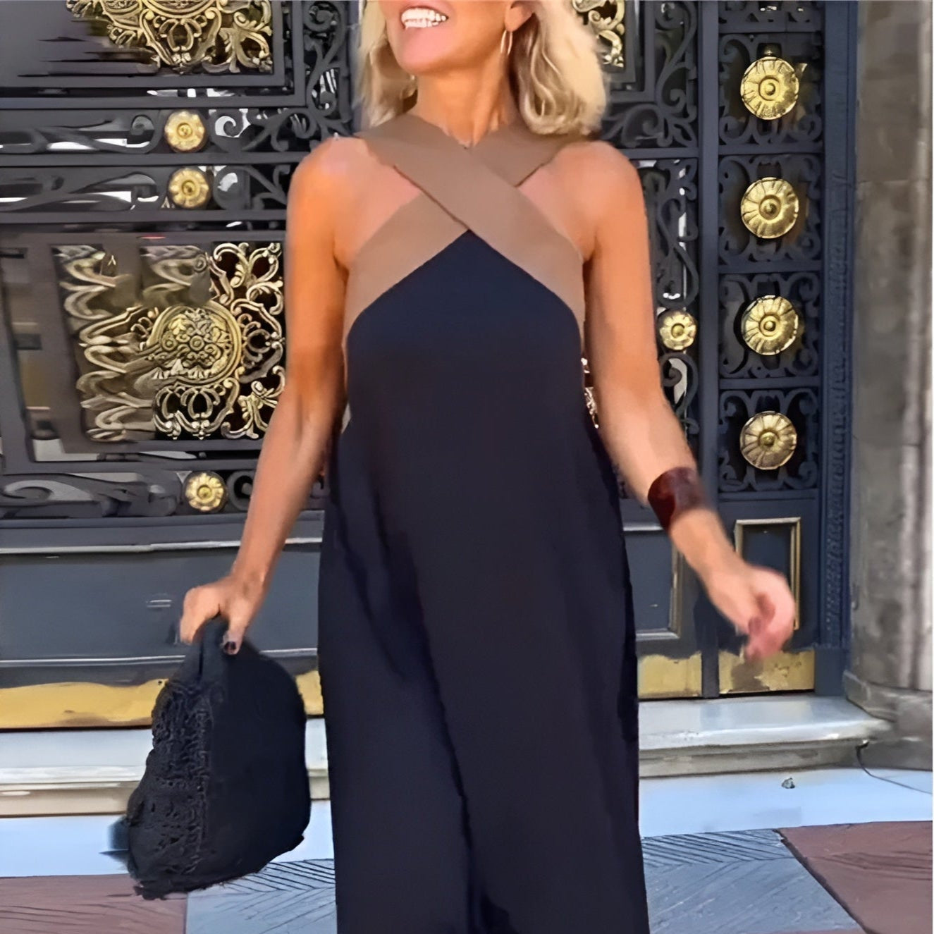 Ivy Breathable Crossed Maxi Dress