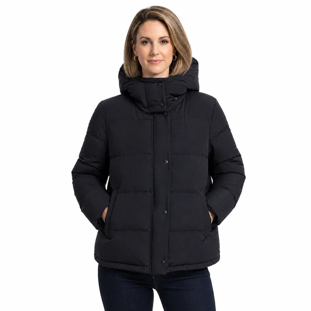 Autumn Quilted Hooded Puffer Jacket_3